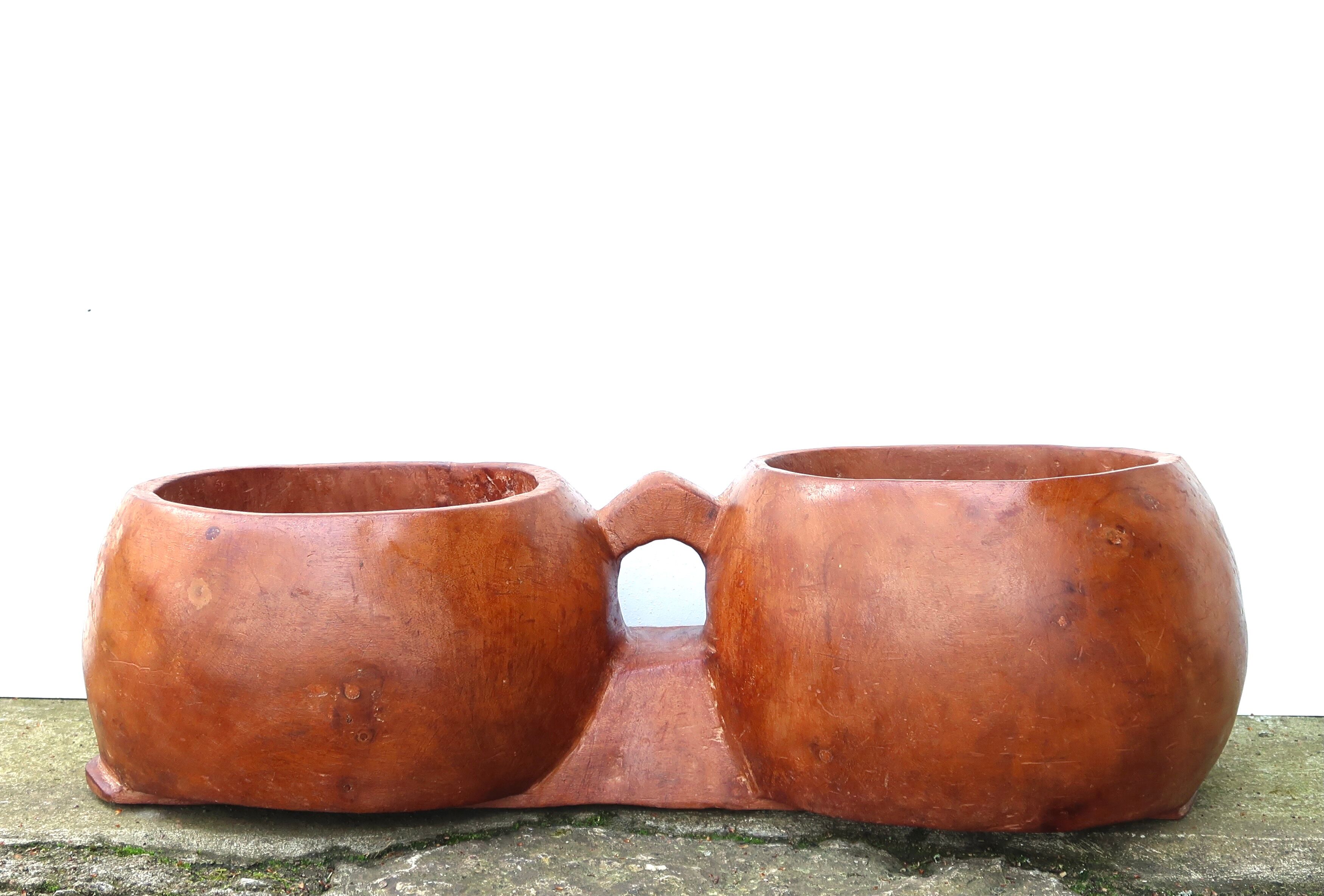 Ethnic wooden gardener 70s