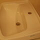 Vintage 60s sink in enamelled sandstone