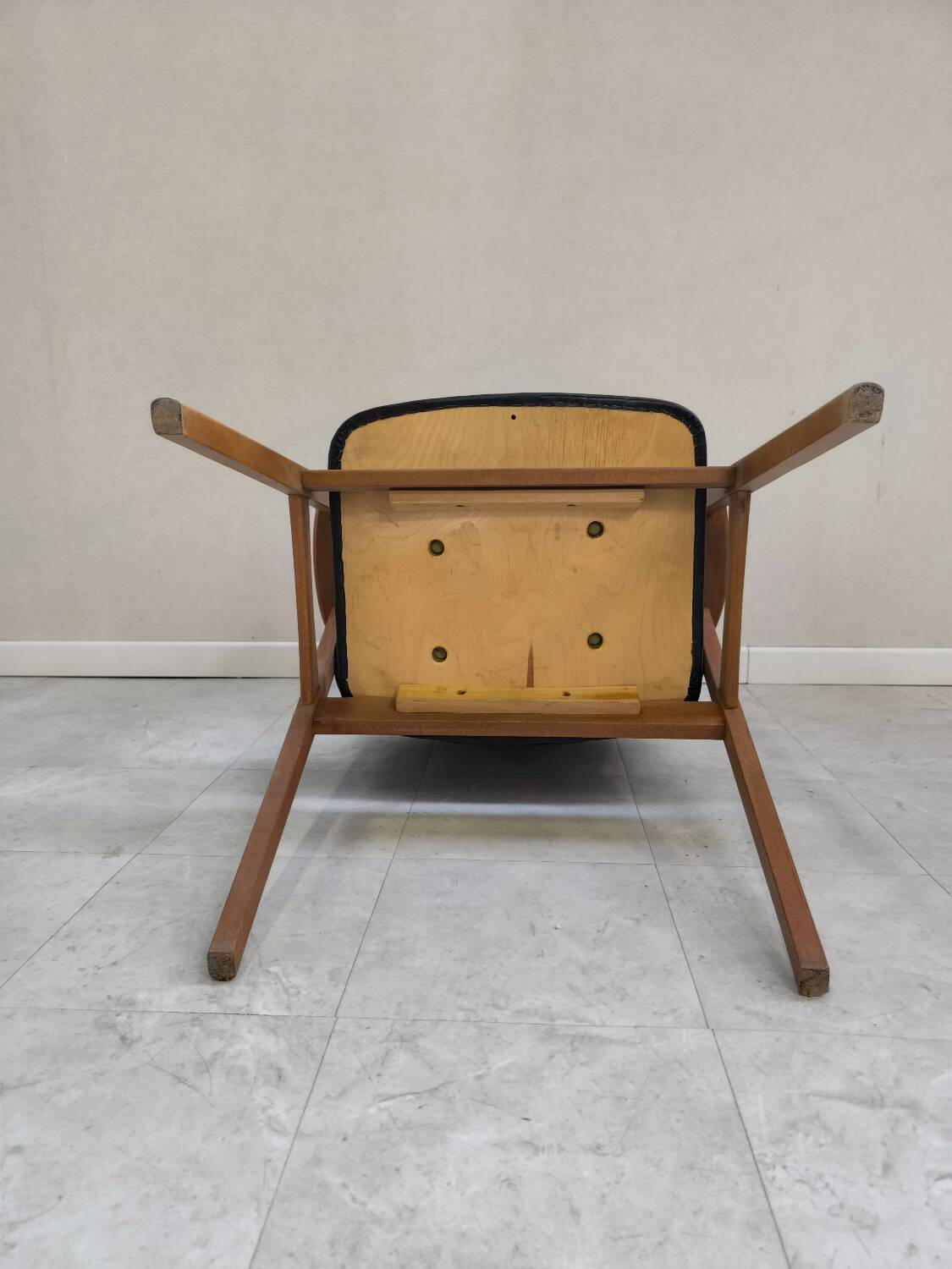 Mid-Century Danish Teak and Leather Armchair by Erik Kirkegaard for Glostrup, 1960s