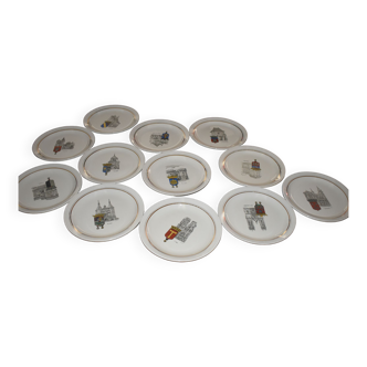 Assiettes représentant  Armoirie de Lorraine