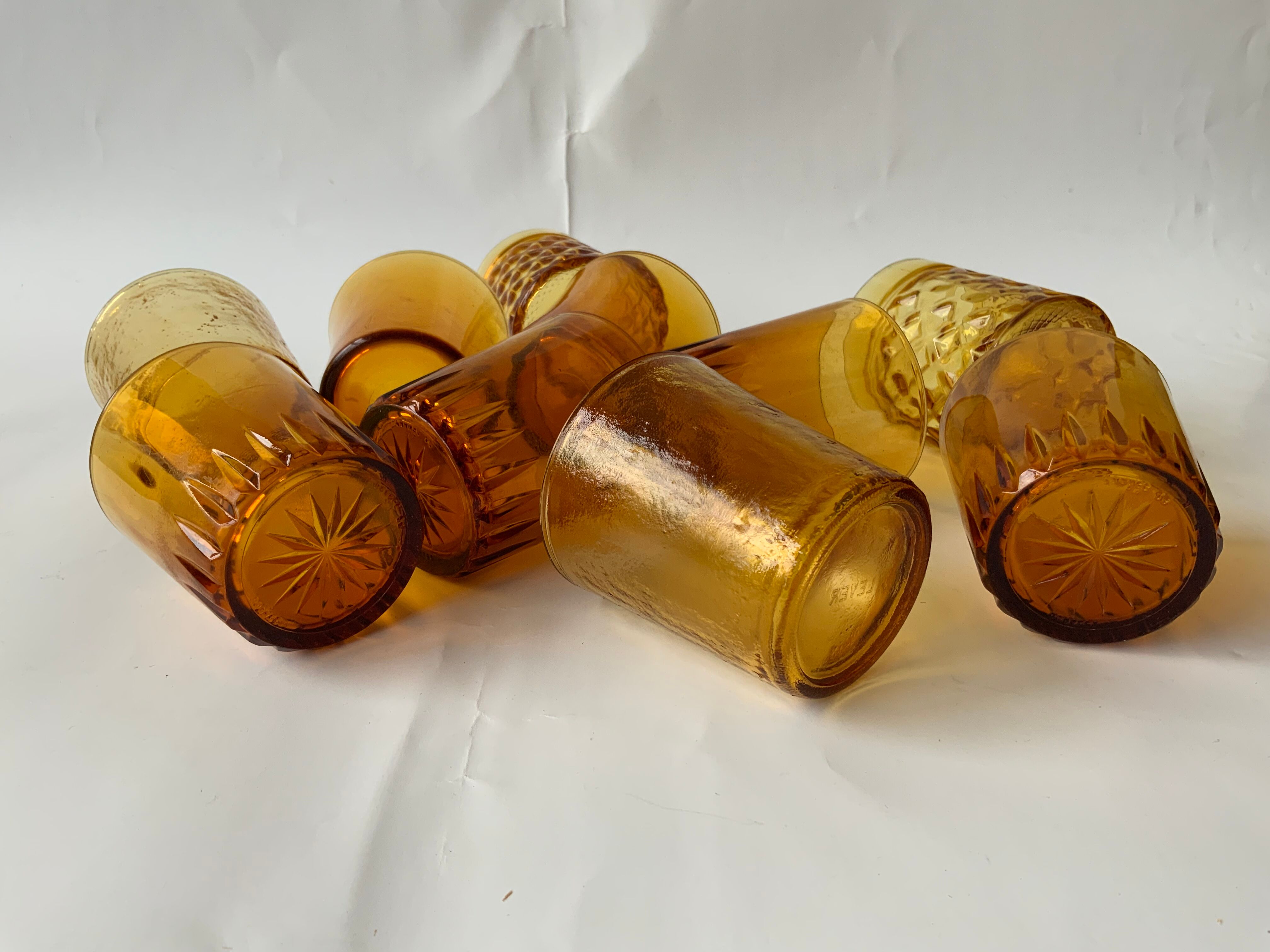 Unarthed amber glasses