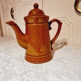 Vintage enameled ceramic coffee maker from the 60s