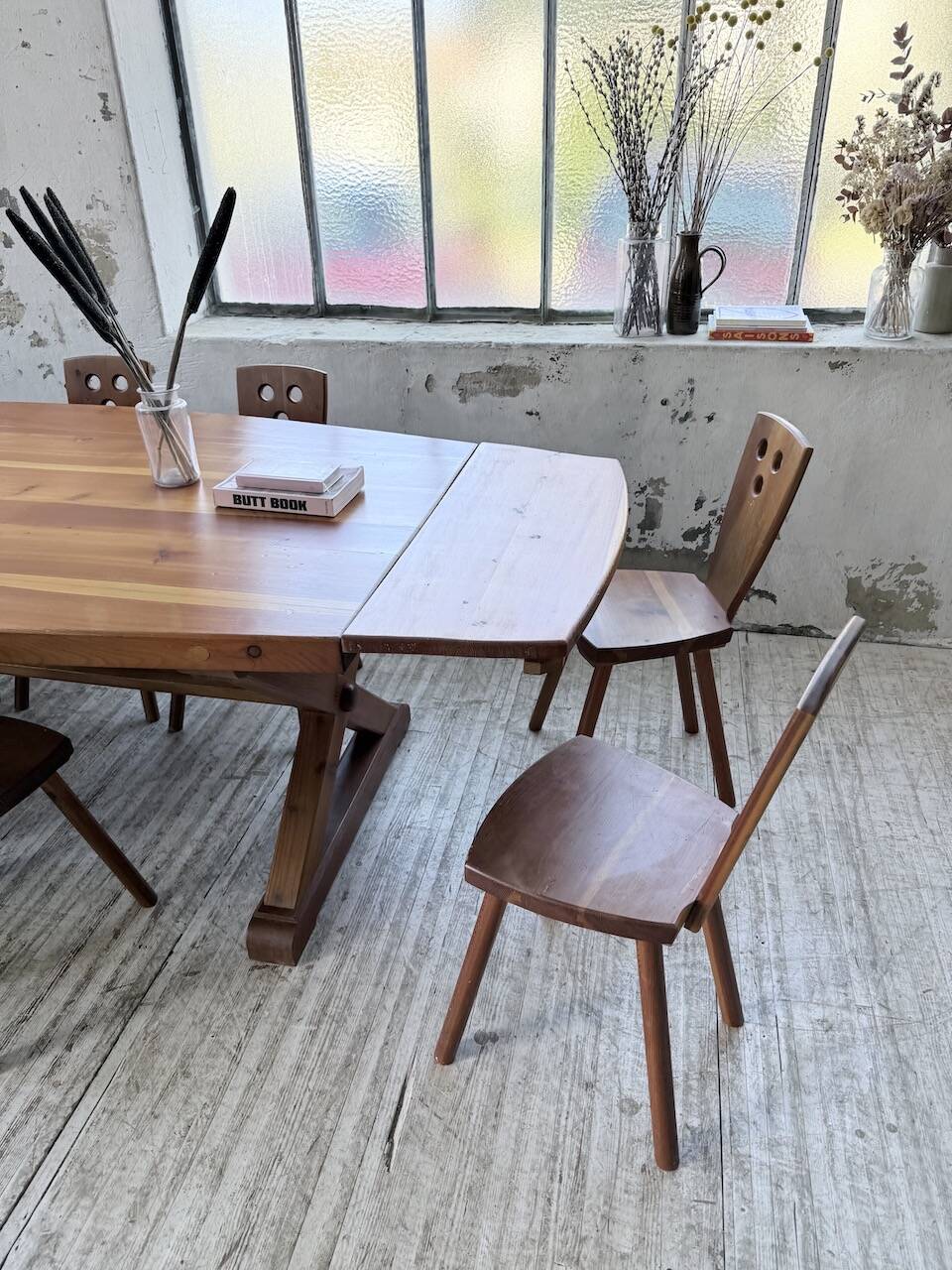Mountain furniture set with table and 8 chairs Malmvall.