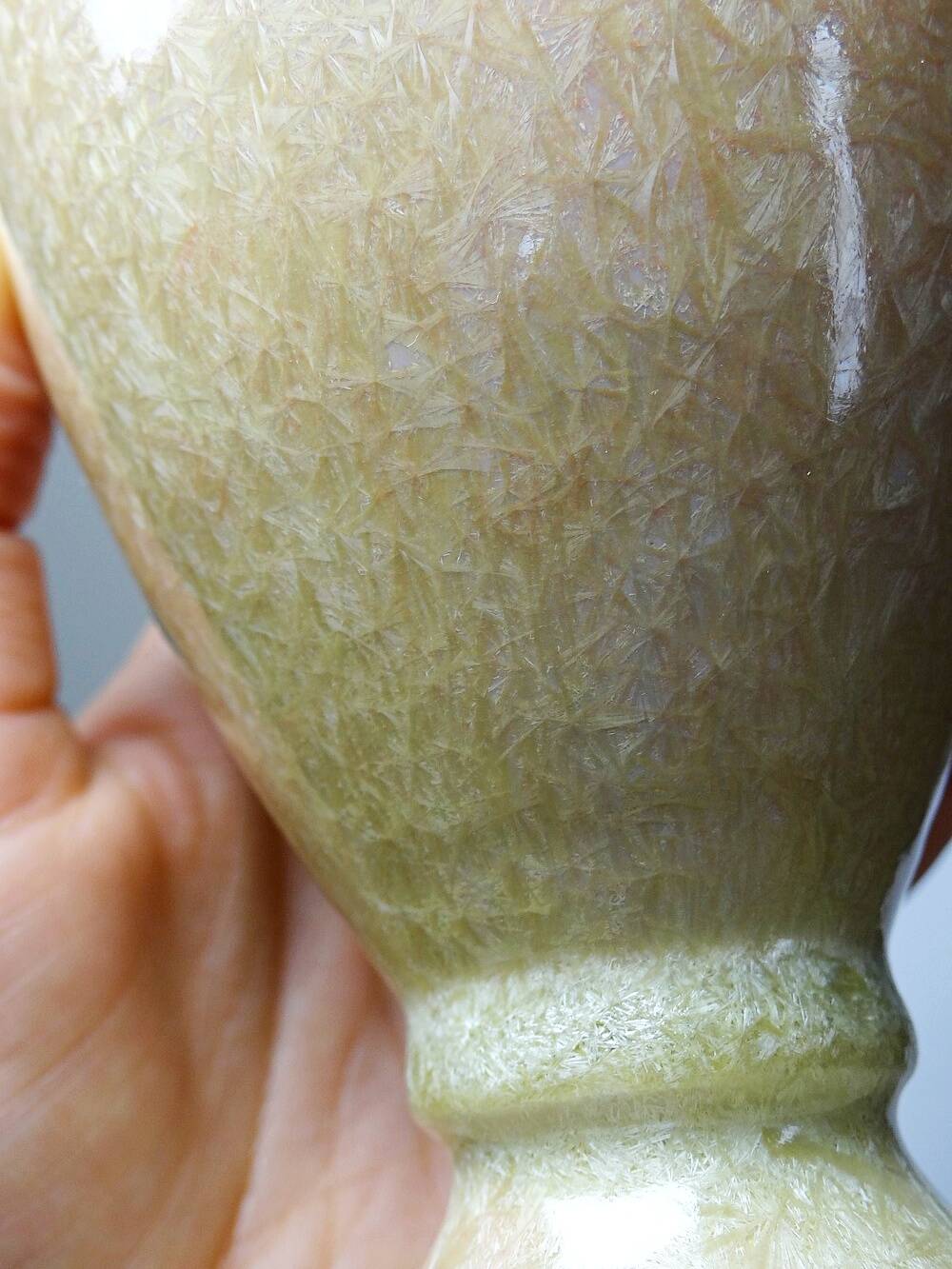 Baluster vase, ceramic with crystalline glaze, Bernard Guipouy, Atelier du Bol Doré.