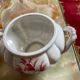 Porcelain and sugar slip tureen