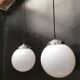 Suspensions boules opalines