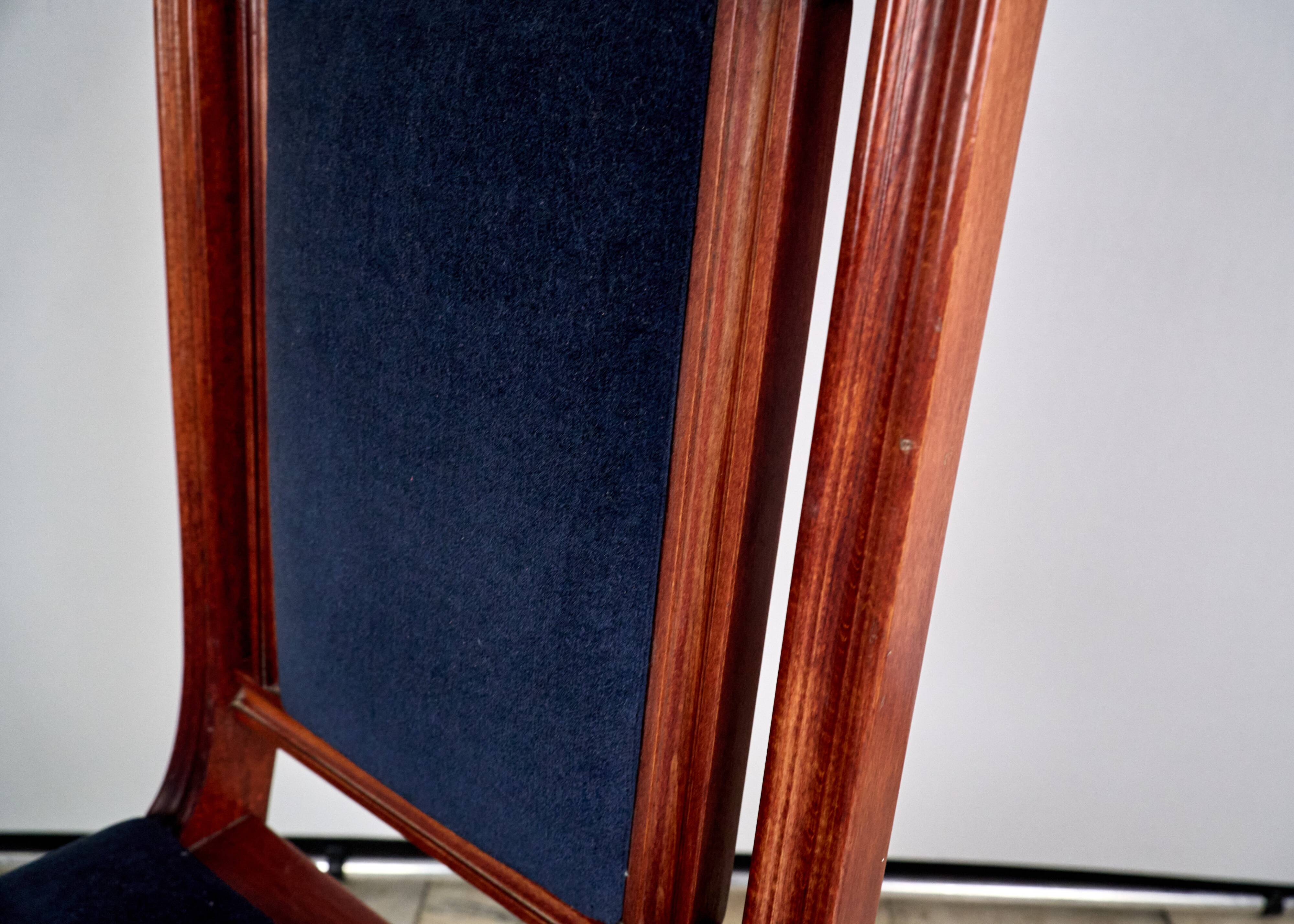 Set of 2 eclectic style chairs fameg radomsko, 1970s/80s