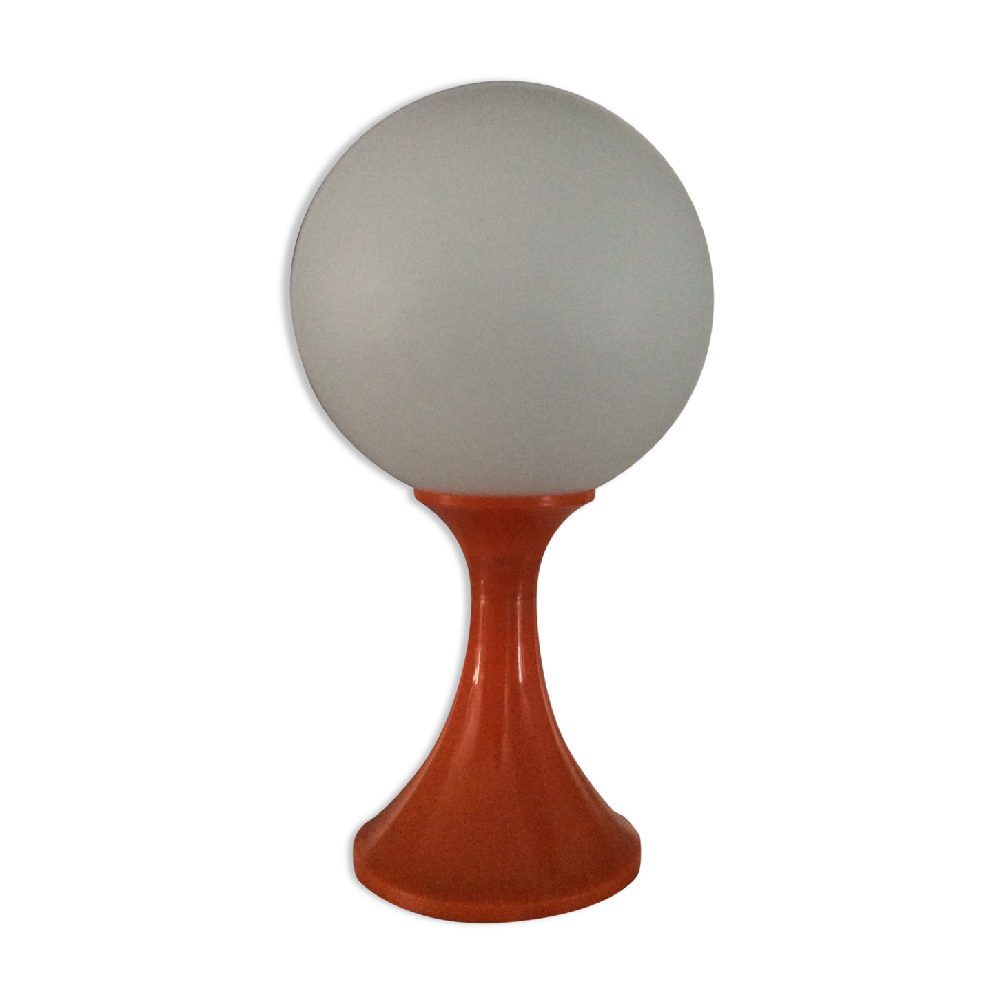 Lampe boule pied tulipe des années 60-70