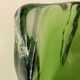 Murano iridescent green pocket tray