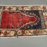Turkish oushak rug 115x73 cm vintage carpet