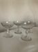 Set of 4 19th glass cups with cut sides