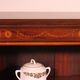 open mahogany library with inlays - 19th century