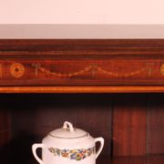 open mahogany library with inlays - 19th century