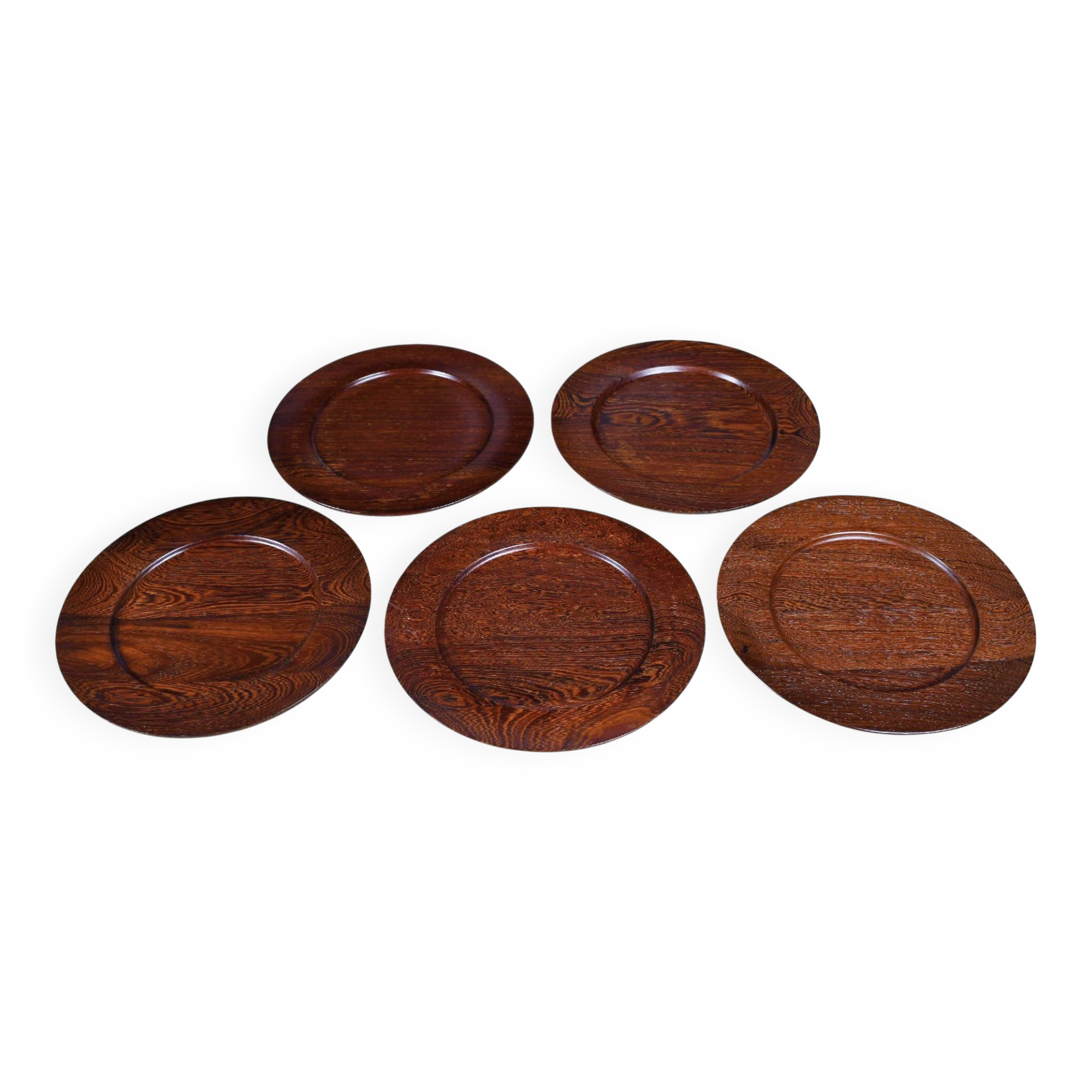 Solid Wengé cover plates by Hans Gustav Ehrenreich, Denmark. 1