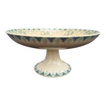 Old Compote Dish Terre de Fer Choisy-Le-Roi H.B. & Cie Poppy Model