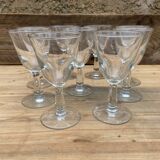 Set de 9 verres à pied vintage