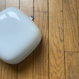 Ceiling light or square wall lamp 20 cm white opal glass