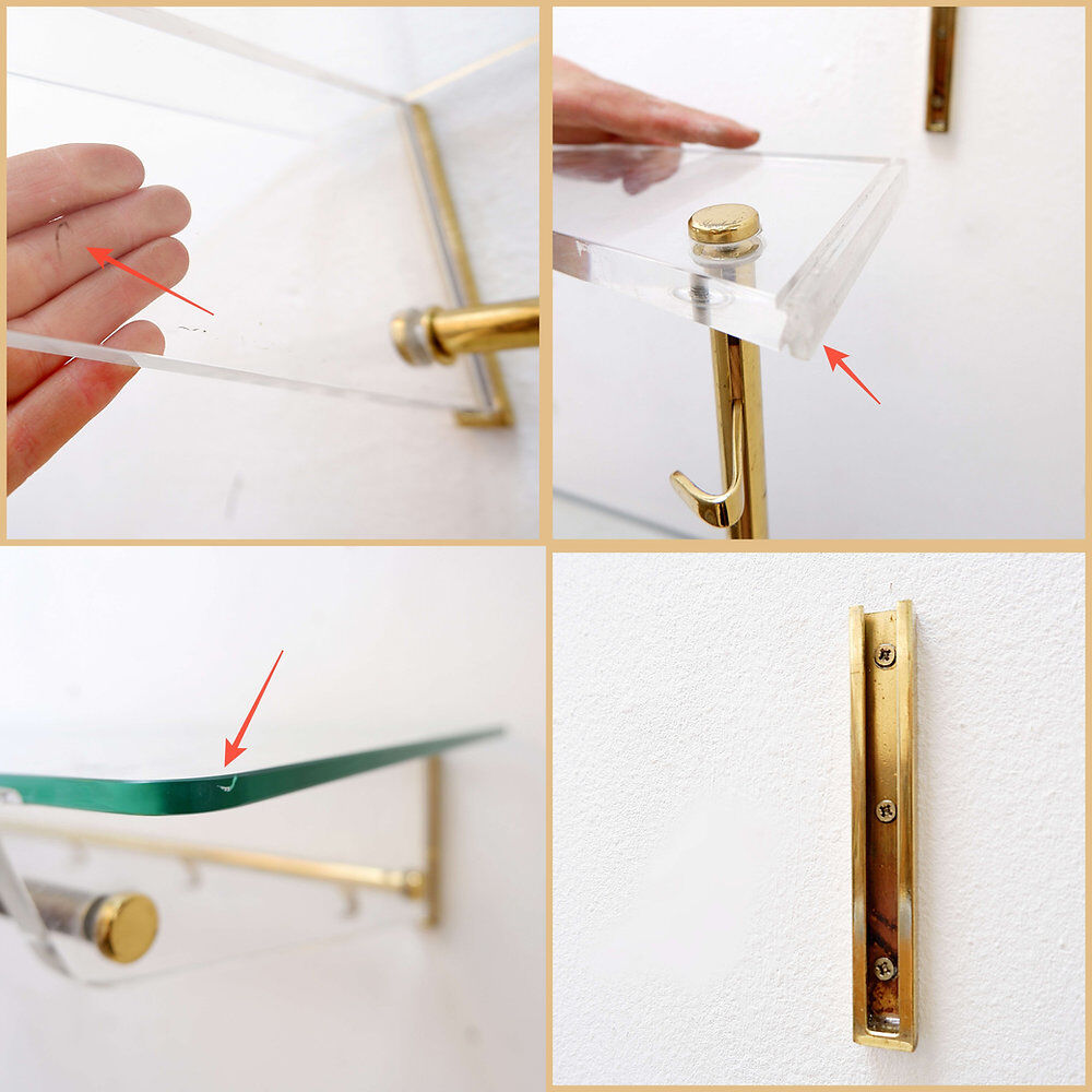 Minimalist wall coat rack, 1960s