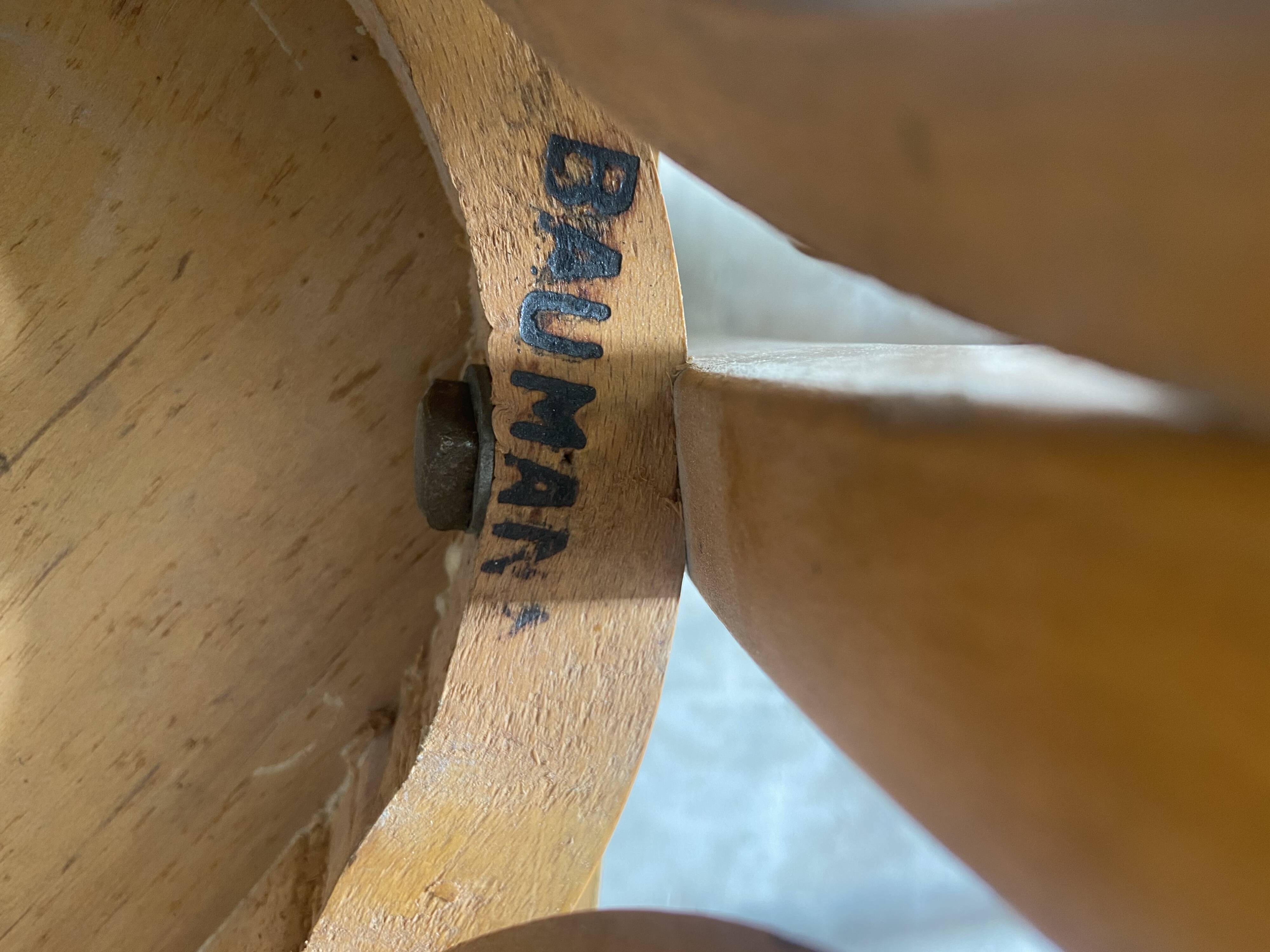 Mismatched Baumann bistro chairs