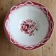 Vintage earthenware salad bowl from Digoin Sarreguemines, model Odette.