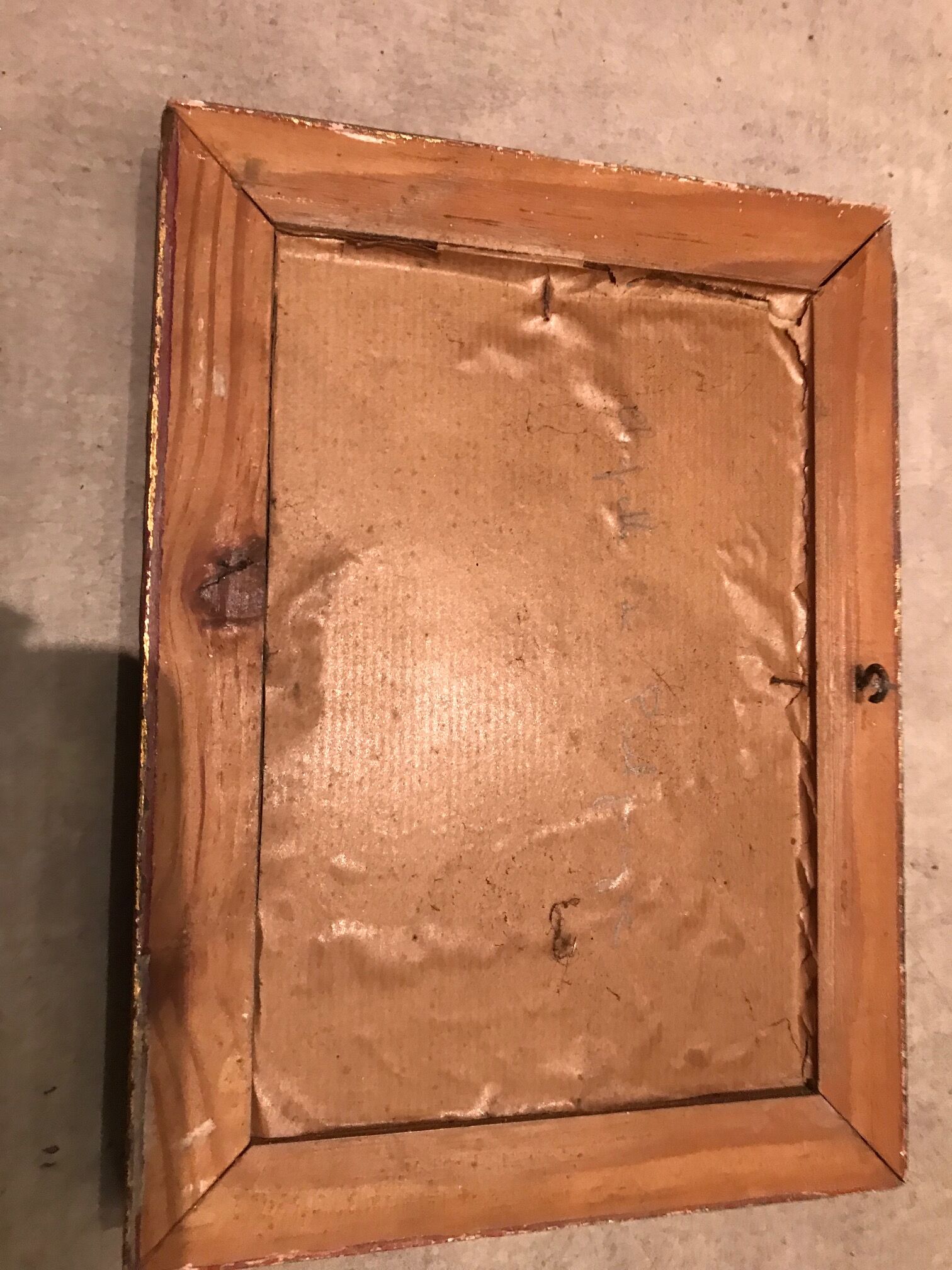 Oil painting marine style chapel of poulgoazec signed lislet