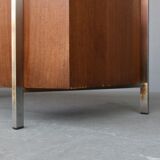 Desk rosewood and chrome 1960s