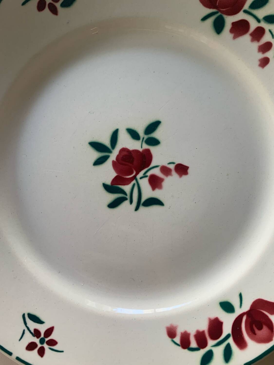 Badonviller earthenware dinner plates