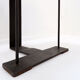Vintage wooden and metal stool in the style of the "T" model by Pierre Chareau.