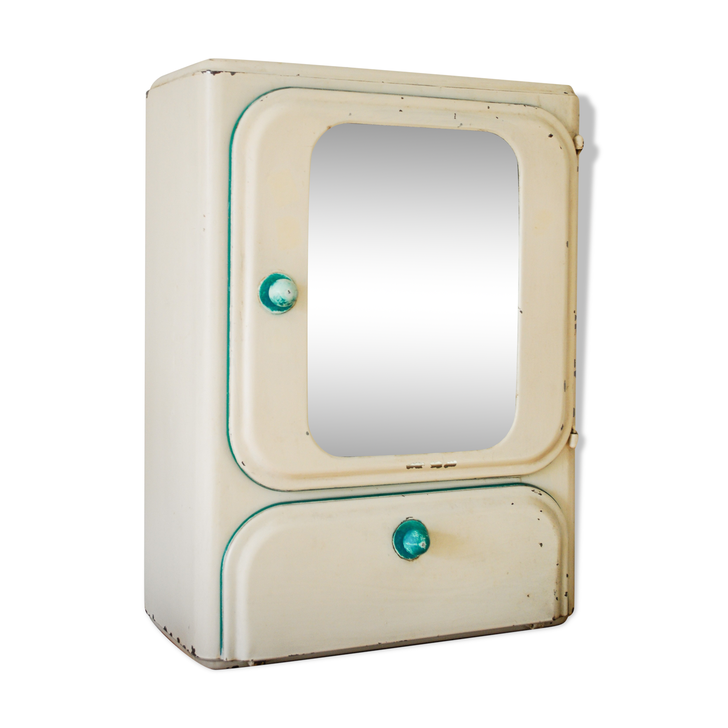 Cabinet to pharmacy or metal toilet