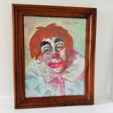 Tableau - Clown - École Américaine XXe