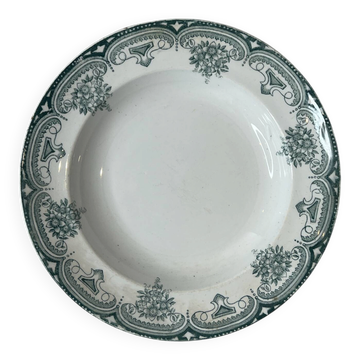 Hollow plate ironstone Narcisses Onnaing
