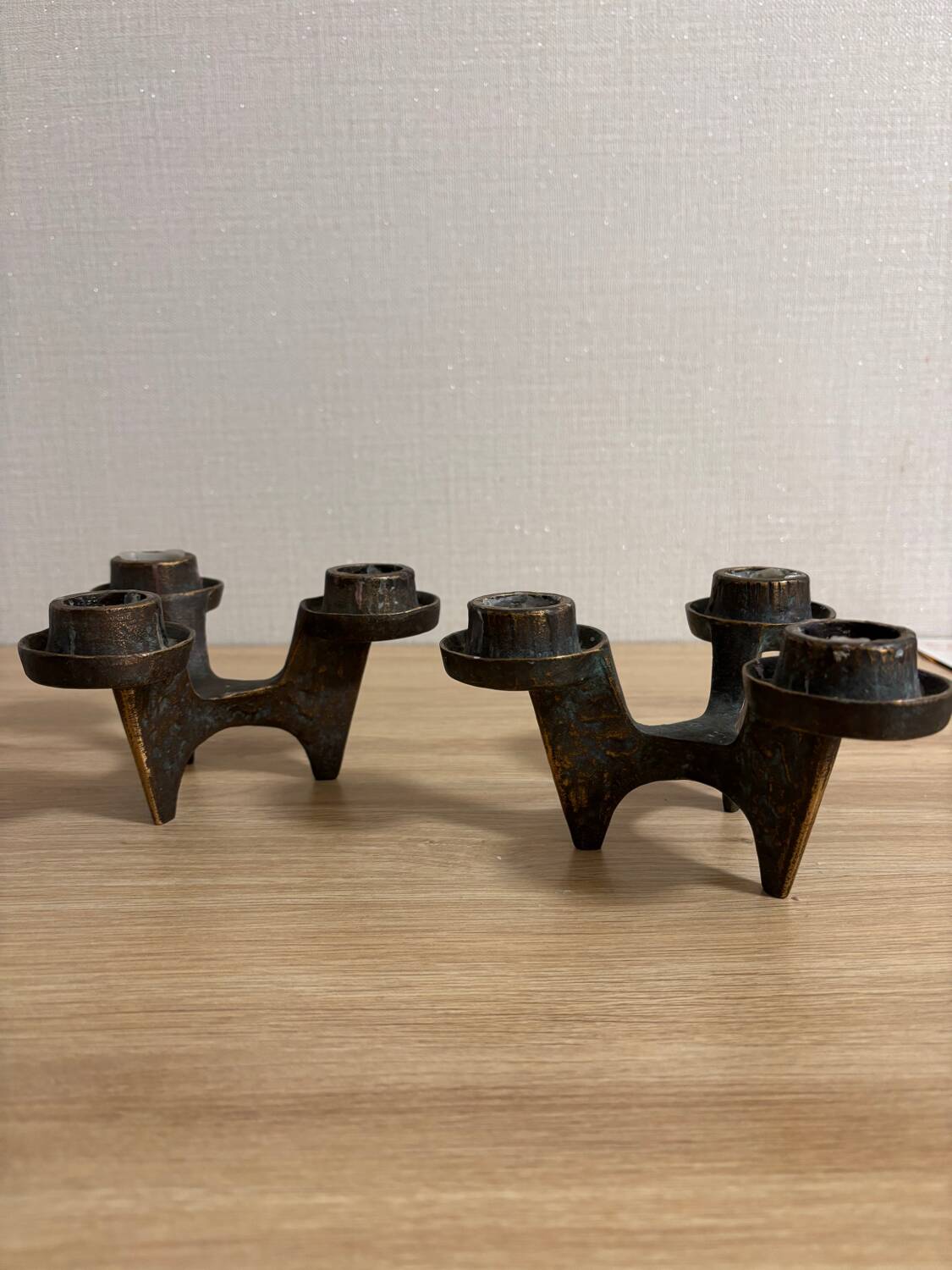 Brutalist candle holders