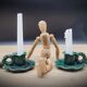 Duo slurry candlesticks