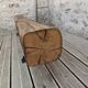 Brutalist oak bench