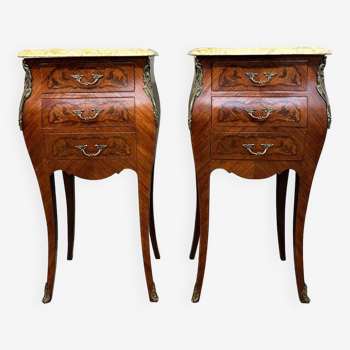 Pair of Louis XV style bedside tables - 415002
