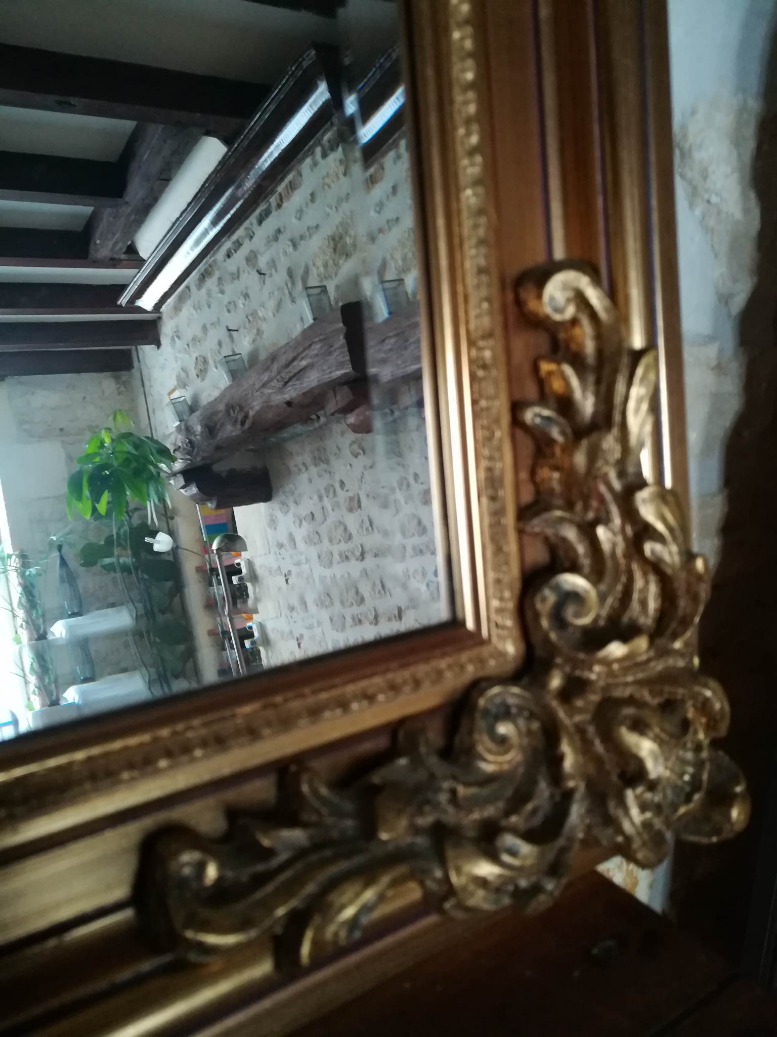 Miroir doré