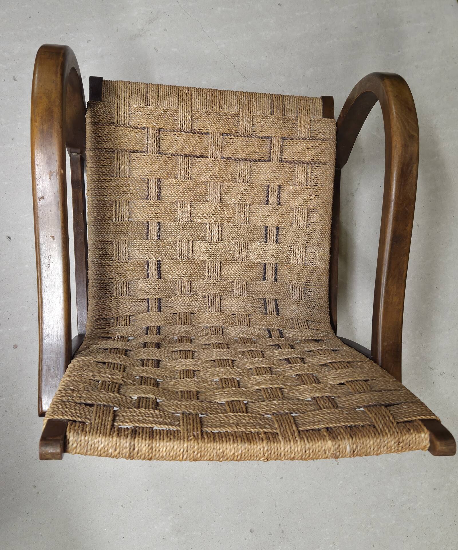 Erich Dieckmann Bauhaus Armchair cordage 1930