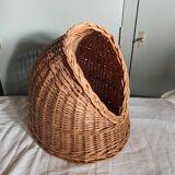 Vintage -Small rattan cat basket