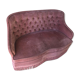 Pink vintage velvet sofa