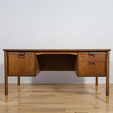 Mid-century teak desk by Sten Blomberg for Seffle Möbelfabrik, Sweden, 1960s