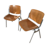 Chaises dsc 106 de Giancarlo Piretti éditées par Castelli des années 70