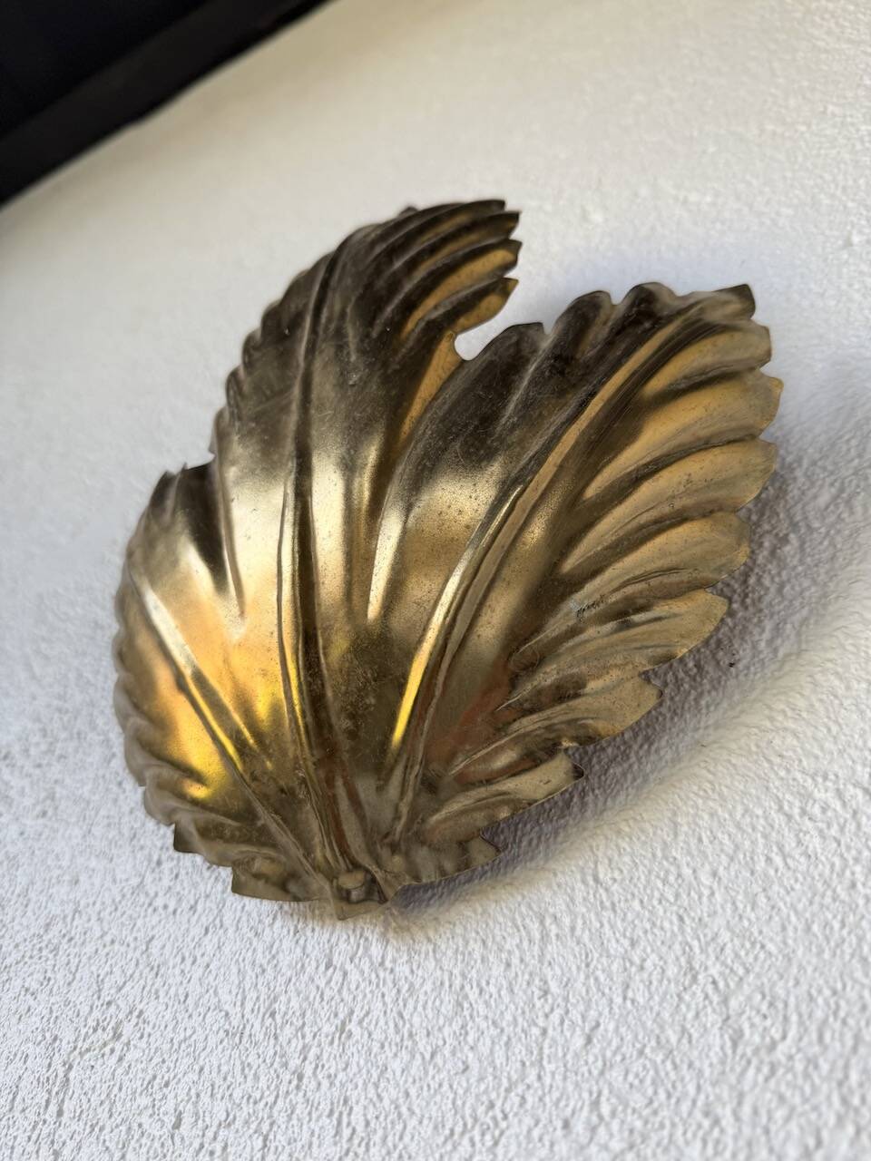 Applique fleur dorée années 70