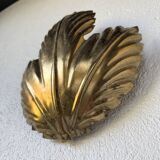 70s gold flower wall light