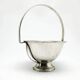 Art Deco sugar bowl, silver-plated brass, Poland, 1920s