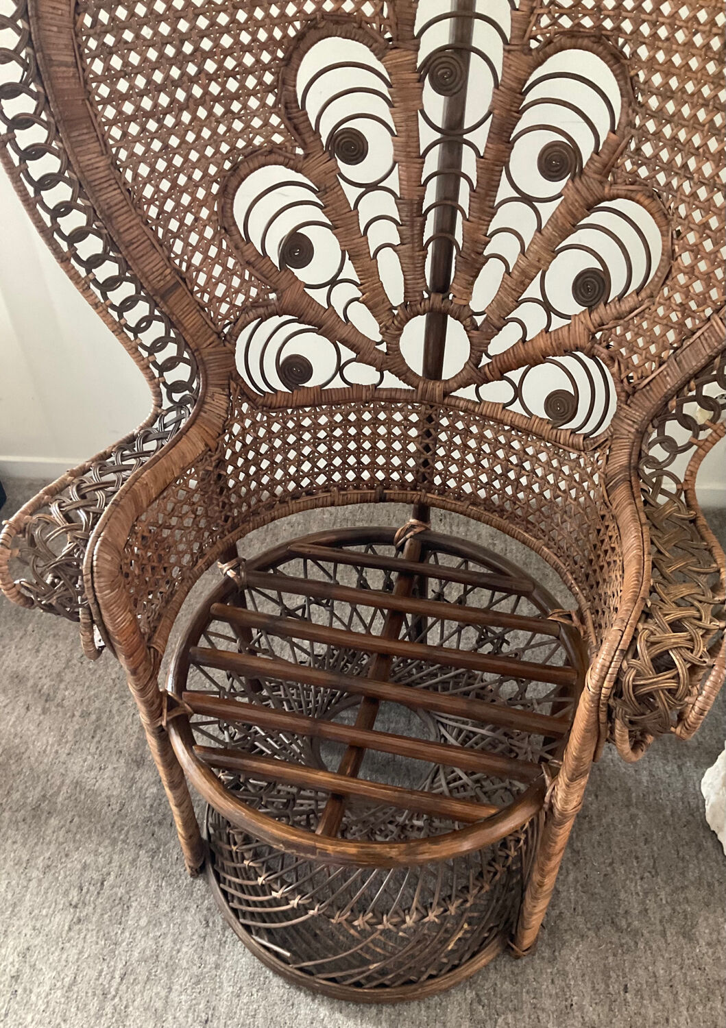 Fauteuil Paon Emmanuelle des années 60