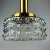 60s 70s VEB hanging lamp ceiling lamp bubble brass glass space age design