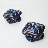 Pair of poufs