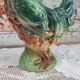 Pitcher in zoomorphic slip Rooster of the earthenware factory of Saint Clement