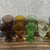 Biot: magnificent series of 12 bubble glasses in 6 different colors