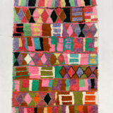 Moroccan Berber rug Boujaad with multicolored patterns 240x162cm